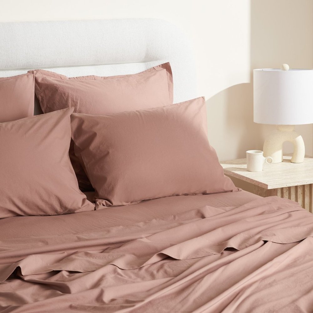 Parachute fitted sheet - queen, percale cotton